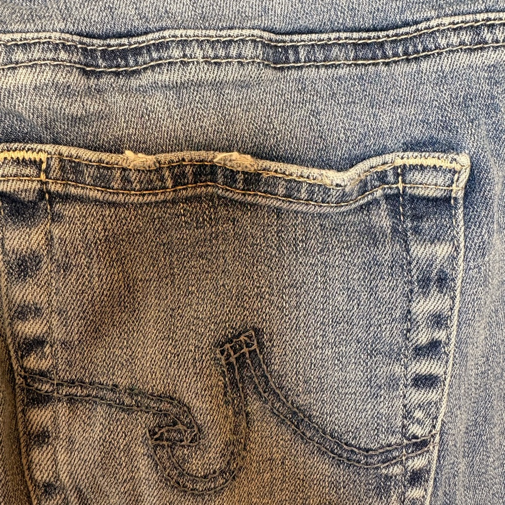 AG Adriano Goldschmied Blue Slim Cigarette Leg Jeans Elevated Denim Size 29R - Picture 5 of 9